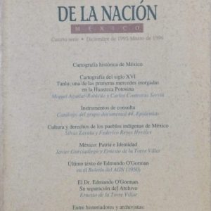 Varios autores - Archivo General de la Nación; 4ta Serie-Diciembre de 1995- marzo de 1996